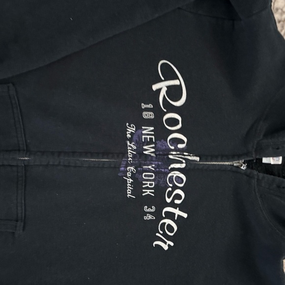 Gildan Black Women's Crew Neck Sweater - Picture 3 of 5